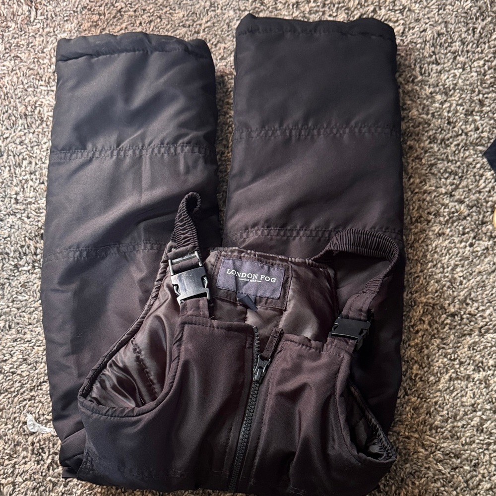 London Fog Black Snow Bib